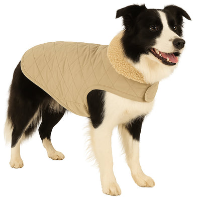 Abrigo para perros Flamingo – bonnie – abrigo para perros – chaquetas de invierno para perros – abrigo impermeable para perros – 50 cm – a:50cm b:38-40cm c:62-68cm – beige