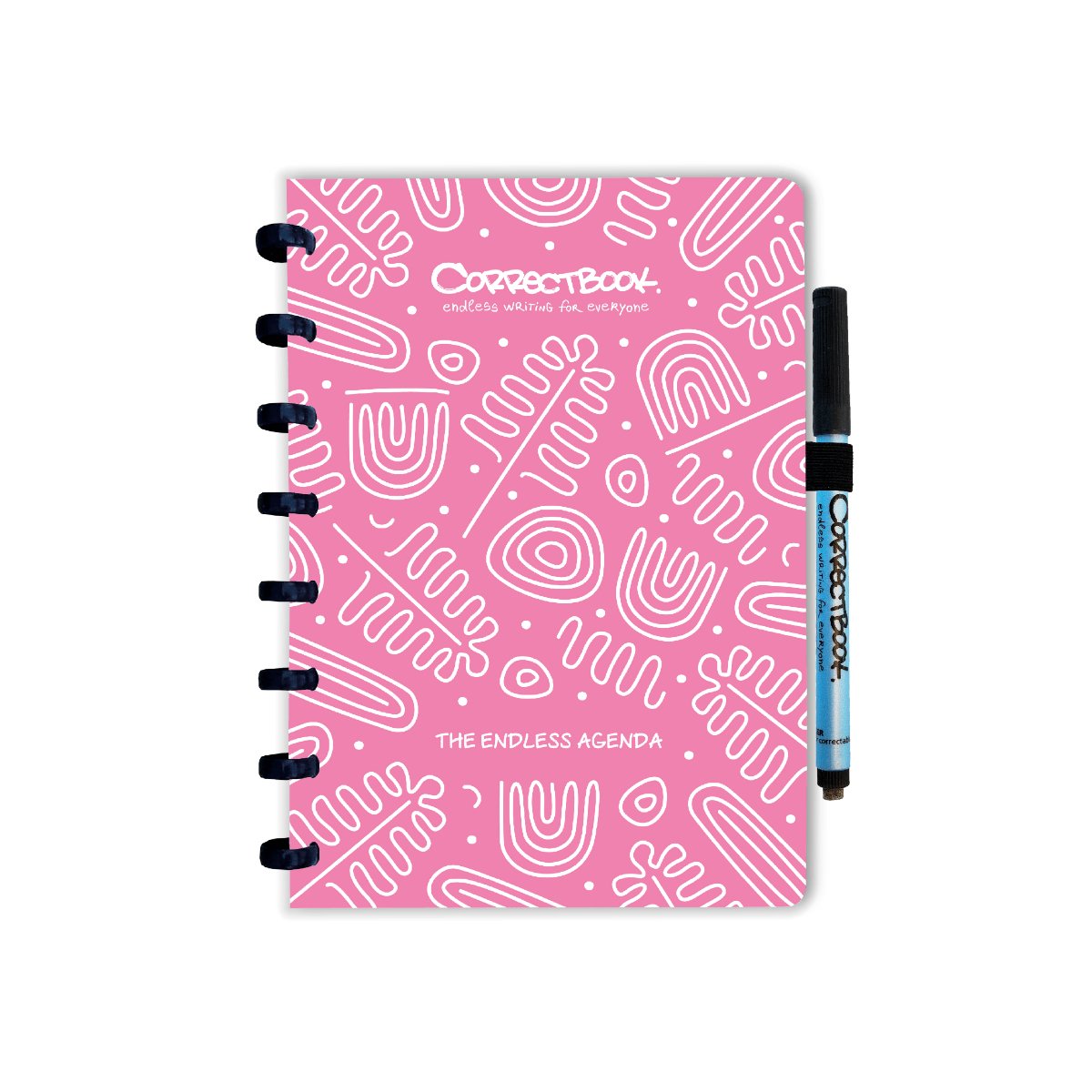 Correctbook endless agenda a5, uitwisbaar herbruikbaar, blossom pink (roze)