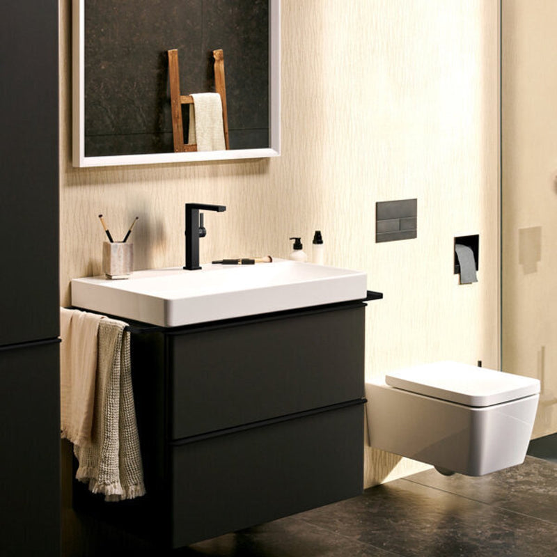 Hansgrohe tecturis e - rubinetto per lavabo - funzionamento monocomando - cool start a risparmio energetico - con piletta di scarico - dimensione 210 mm - bocca girevole - cromo