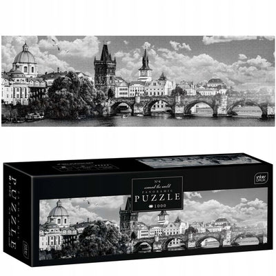 Geronimo games puzzle - 1000 stukjes - interdruk panoramische puzzel 1000 stukjes praag brug -