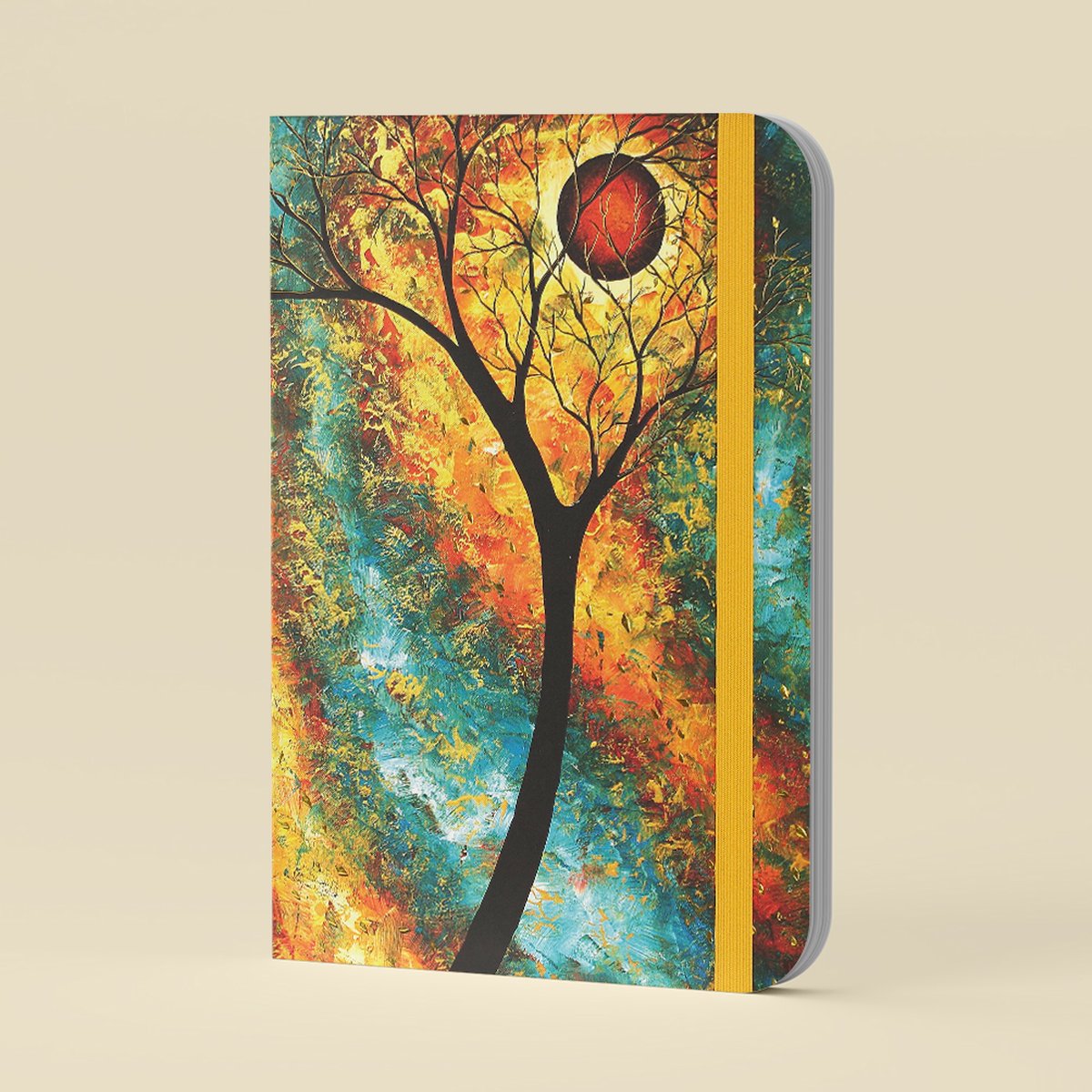 Cuaderno Peter Pauper tamaño mediano - bosque de ensueño - con cierre elástico - 16x21 cm