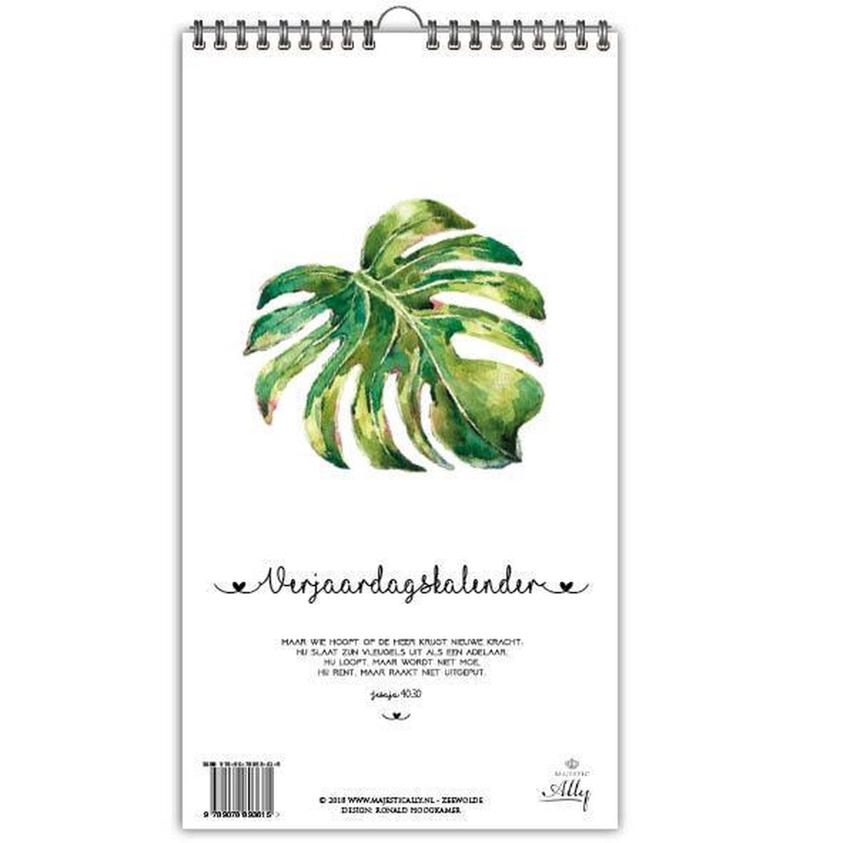Calendario de cumpleaños majestuosamente