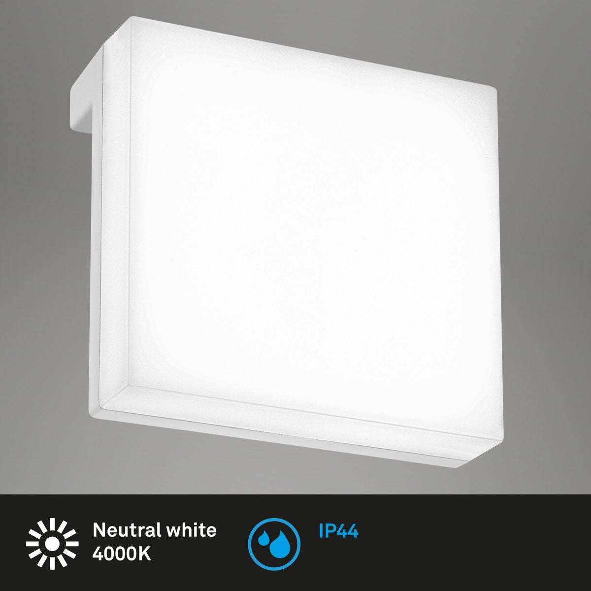 Briloner aniani - set 2 lampade da specchio - illuminazione specchio bagno - luce bianca neutra 4.000k - 6w - 600 lm - cromo - 8x8x3,5 cm