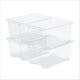 Caja de almacenamiento básica Rotho core - juego de 4 - apilable - 44 litros