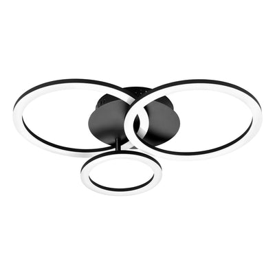 Lámpara de techo inteligente Eglo connect.z parrapos-z - 54,5 cm - blanco y negro - luz blanca regulable - regulable - zigbee