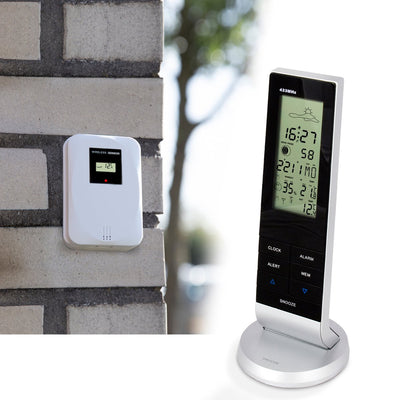 Alecto ws-1150 - stazione meteorologica professionale con sensore esterno wireless - nera