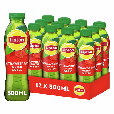 Lipton ice tea green strawberry cap (12x 500ml)
