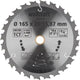 Wolfcraft - hoja de sierra circular 165 mm - 24 dientes - 20 orificios de 15,87 mm - para sierra circular - 6344000