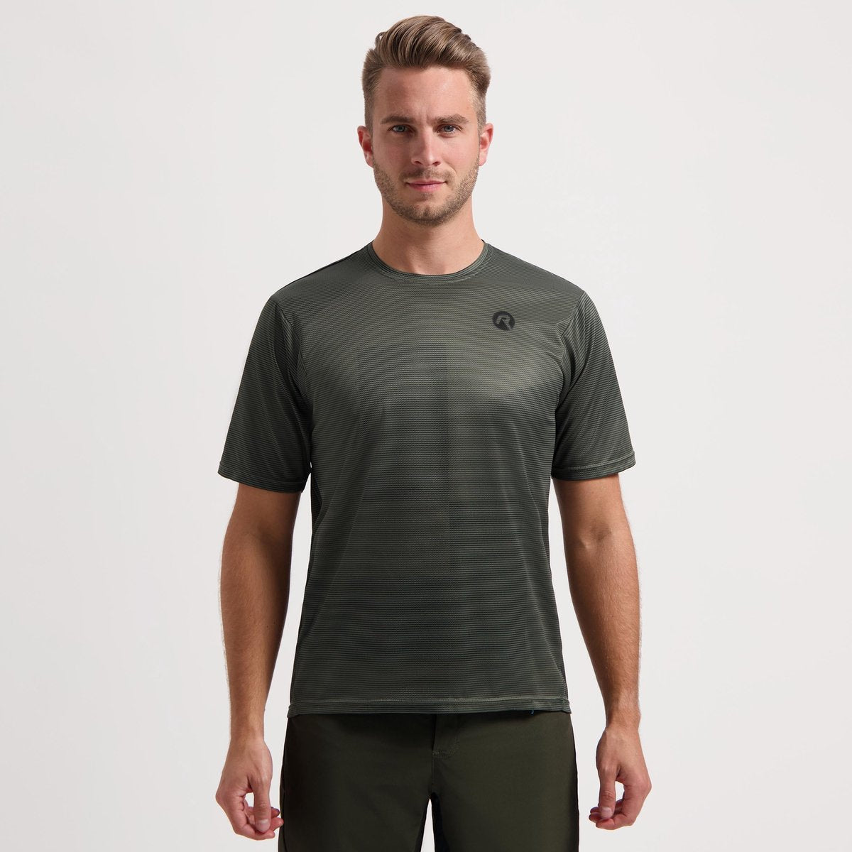 Rogelli core mountainbike shirt heren - fietsshirt - korte mouwen - groen - advntr - maat s