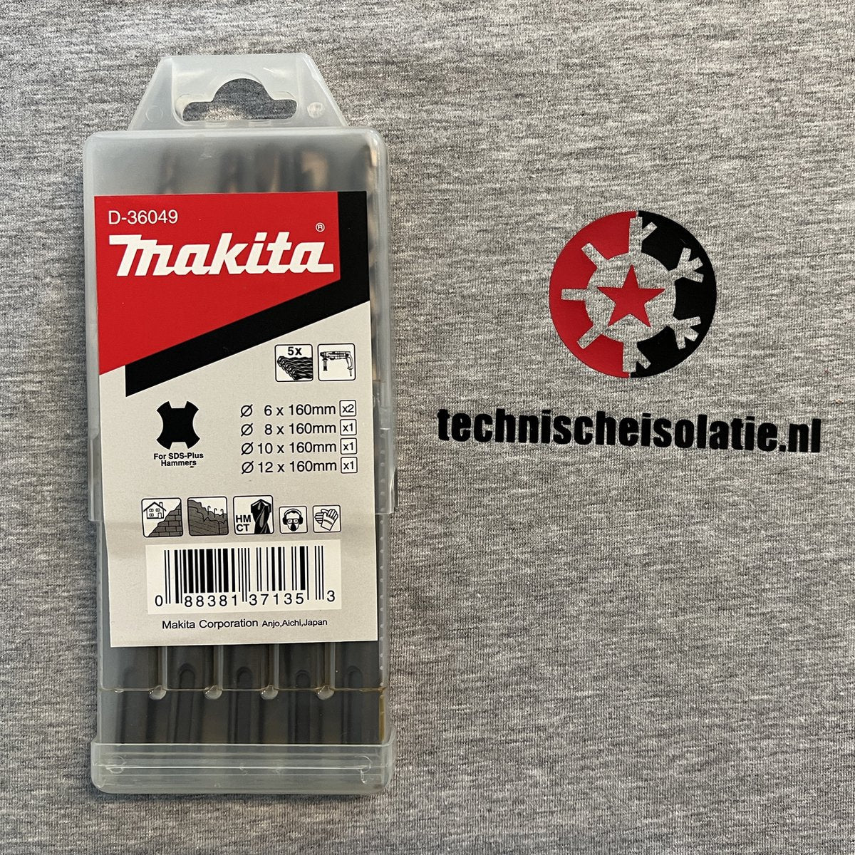 Makita set di punte sds plus 5 pezzi - d-36049