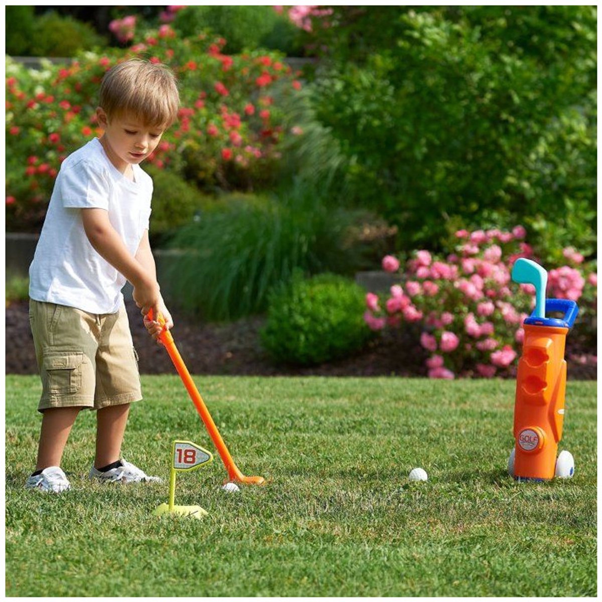 Ecoiffier Golf set in Trolley