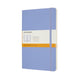 Moleskine classic notitieboek - large - softcover - gelinieerd - hortensia blauw