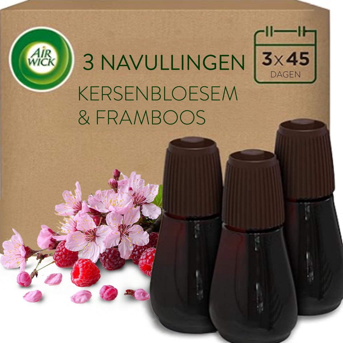 Ambientador Air Wick Essential Mist - Flor de cerezo - 3 recambios