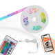 Briloner - Strisce LED intelligenti USB - 2309150 - sensore musicale - controllo vocale - accorciabile - autoadesivo - 500 x 10 cm (LxL)