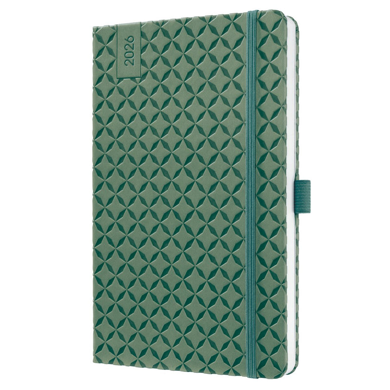 Sigel weekagenda flair 2026 - formaat a5 - natural green - hardcover - si-j6135