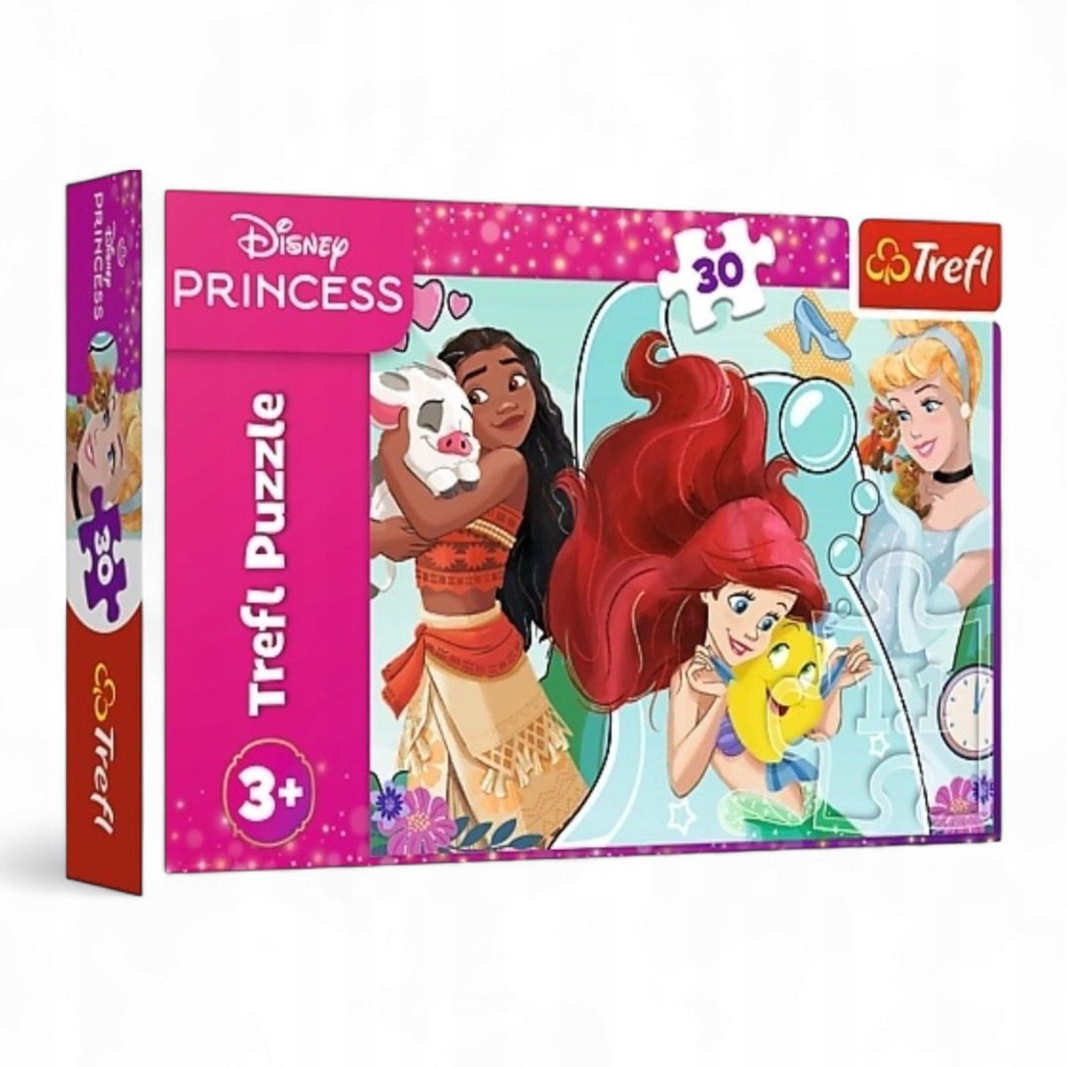 Puzzle Trefl 30 pezzi - Principesse Disney, belle e coraggiose
