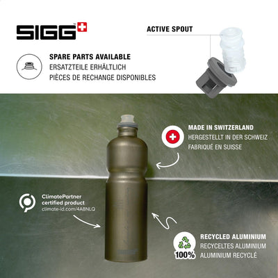 Sigg | move myplanet 0.75l smoked-pearl | aluminum drinking bottle