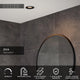 Lucide ziva - faretto da incasso bagno - ø 8,4 cm - 1xgu10 - ip44 - nero