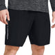 Under armour ua tech couture wordmark short-blk pantalones deportivos para hombre - negro - blanco