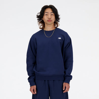Maglione da uomo in pile New Balance Sport Essentials - blu scuro