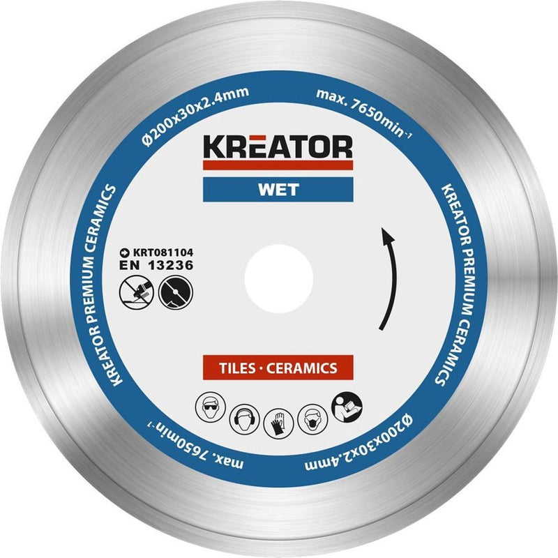 Kreator - accessories - krt081104 - diamantschijf - ø 200mm