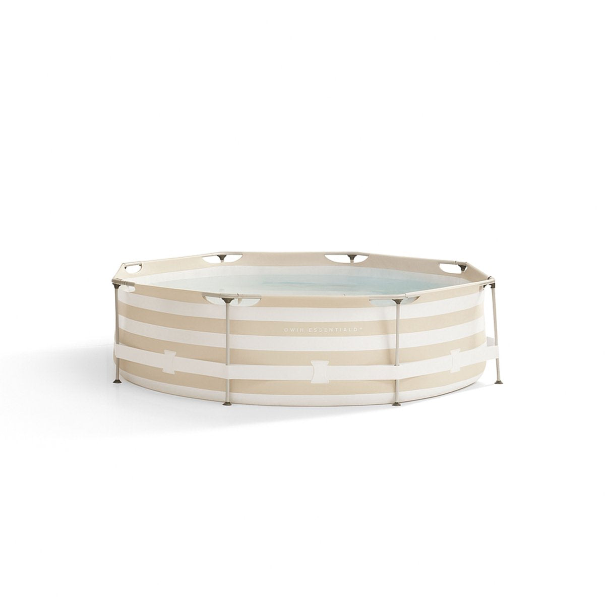 Swim essentials - frame pool - 3 meter - beige - gestreept - opzetzwembad