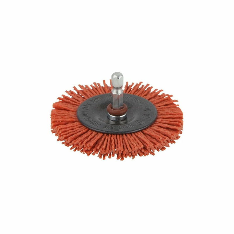 Wolfcraft - Spazzola a disco in filo di nylon per trapano - 75 mm - 1500000