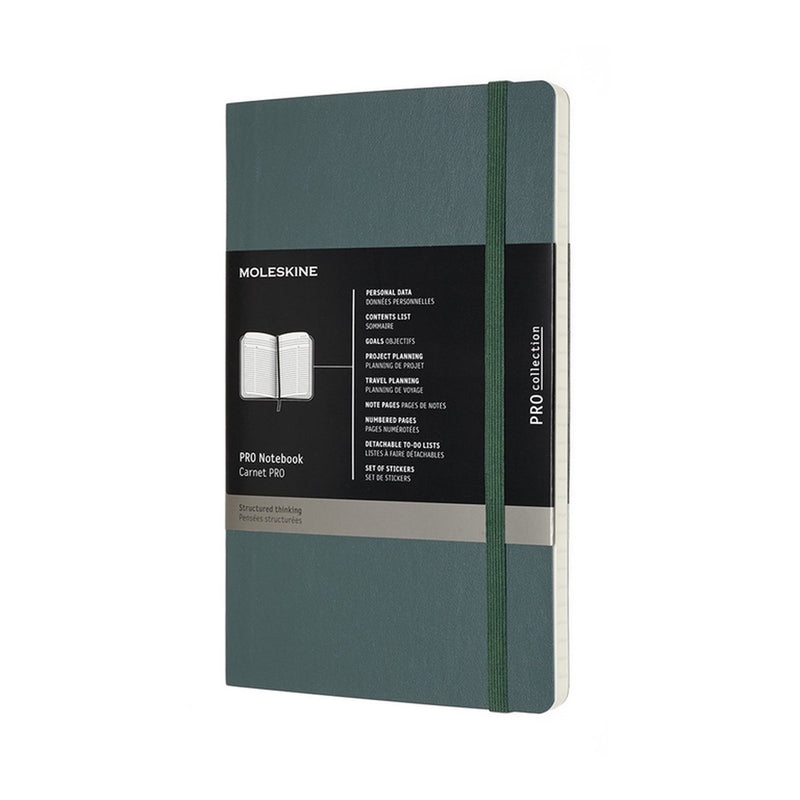 Taccuino professionale Moleskine - grande - copertina morbida - verde bosco