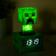 Paladone minecraft creeper despertador - alarma icónica con luz nocturna - 16 cm