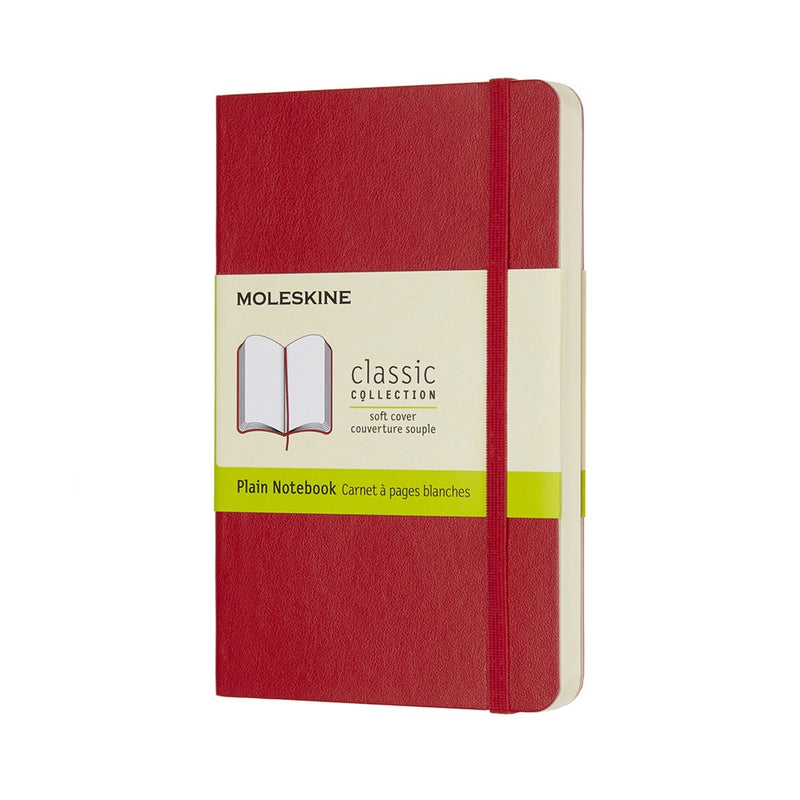 Taccuino classico Moleskine - tascabile - copertina morbida - vuoto - rosso