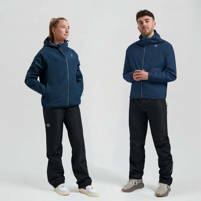 Rogelli commuter core traje de lluvia unisex - impermeable - azul negro - xl