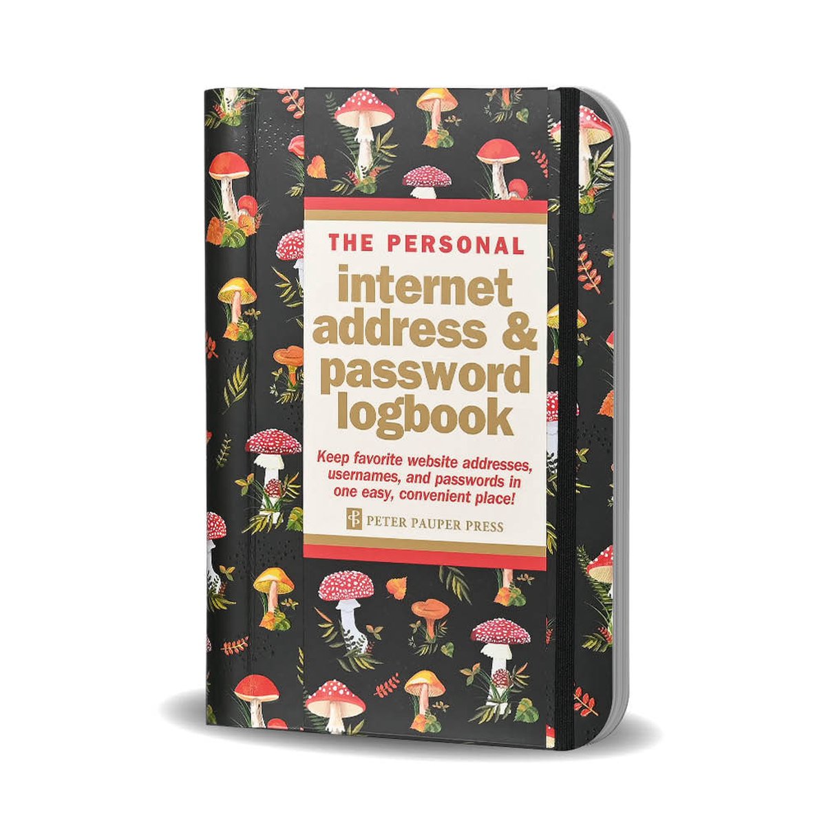 Peter Pauper cuaderno de bitácora dirección de Internet contraseña setas