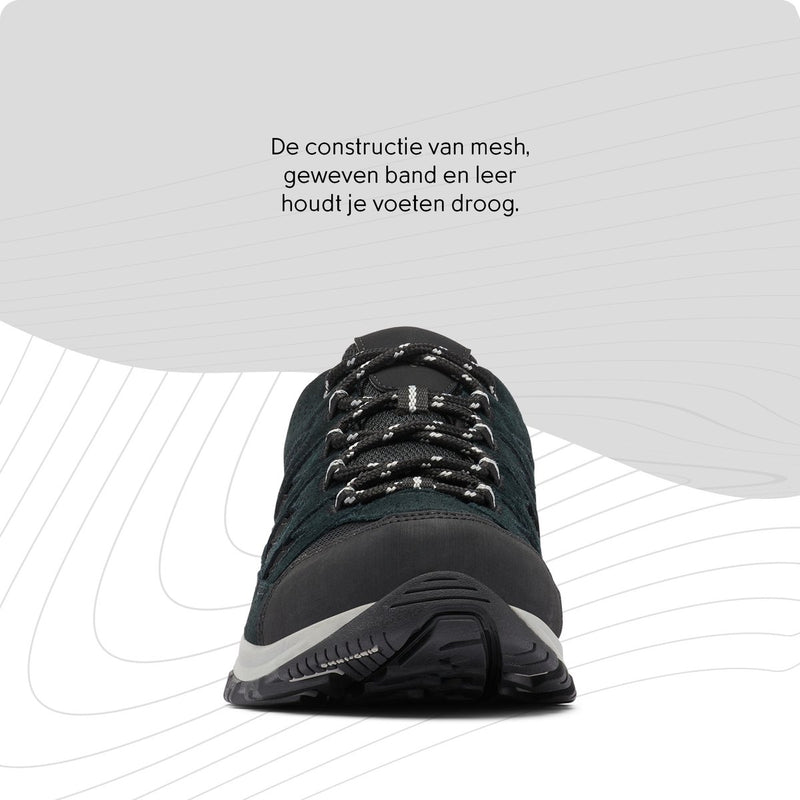 Columbia crestwood botas de montaña impermeables para hombre - negro