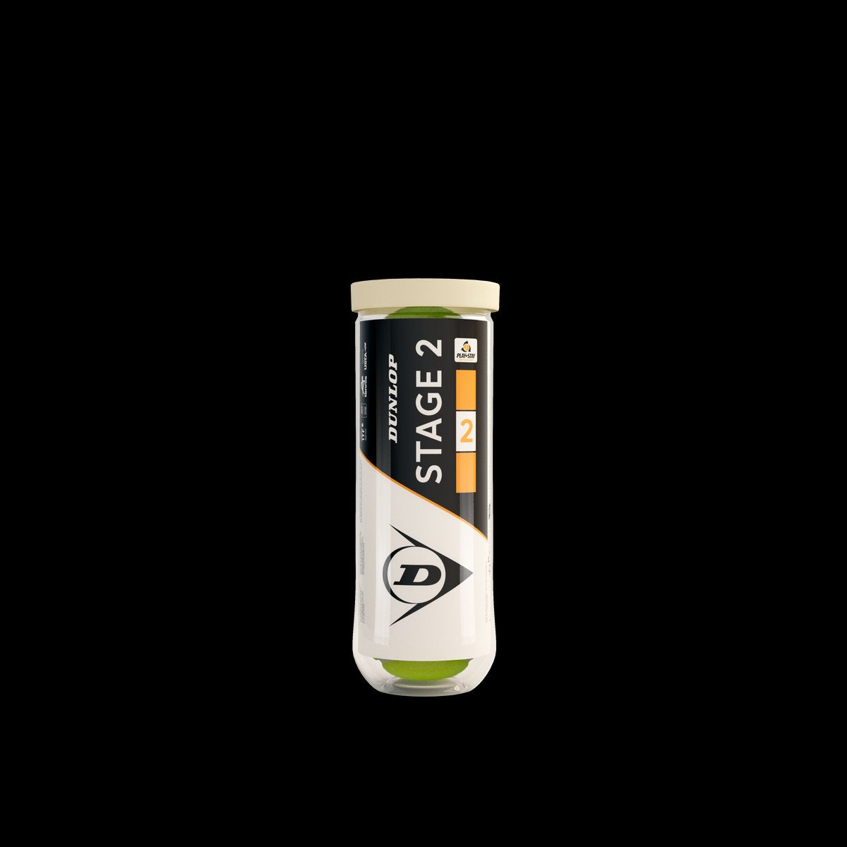 Pelotas de tenis Dunlop d TB stage 2 naranja 3 tapas - amarillo