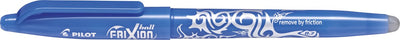 Pilot frixion erasable rollerball pen 0.7mm tip - box of 12 pieces - sky blue