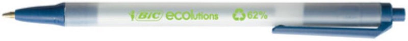 Bic clic stic ecolutions - blu - 1 pezzo - punta media 1 mm