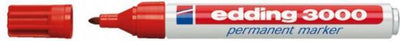 Edding felt-tip pen 3000 round 1.5-3mm red blister of 1 piece
