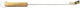 Grizzly attizzatoio per frassino - attizzatoio per frassino - acciaio inox - legno