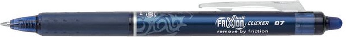 Pilot frixion ballpen 0.7mm clicker – doos van 12 stuks - blauw zwart