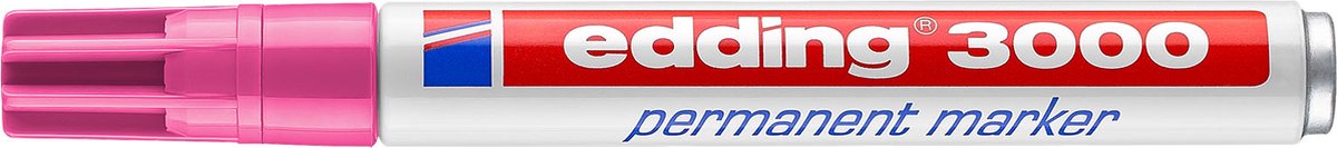 Edding 3000 permanent marker rond - roze - 1 stuk