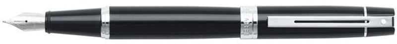 Pluma estilográfica Sheaffer - 300 e9312 - m - cromado negro brillante - sf-e0931253