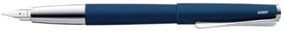 Penna stilografica Lamy Studio Imperialblue - penna stilografica universale in elegante involucro interamente in metallo - con pennino in acciaio a forma di elica in linea larghezza b - incl. cartuccia d'inchiostro t 10 blu