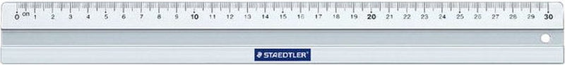 Staedtler - mars 563 - regla de aluminio - 30 cm - con borde de tinta