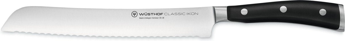 Wusthof classic ikon - coltello da pane - 20 cm - acciaio inossidabile