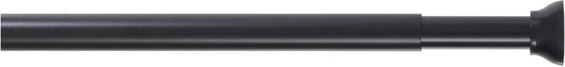 Sealskin - douchegordijnstang - uitschuifbaar - klemstang - 70-115 cm - zwart