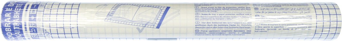 Pellicola di copertura autoadesiva Kangaro Boeklon - 50 cm x 5 m - trasparente - bk-5005ppnp50