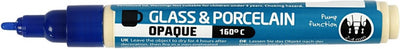 Creative Company Glasen porcellana che inizia la copertura blauw scura