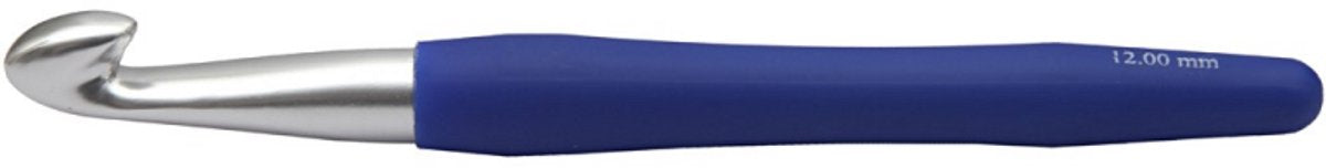 Uncinetti Creative Company, misura 12, l: 16 cm, misura 12 mm, blu, 1 pezzo