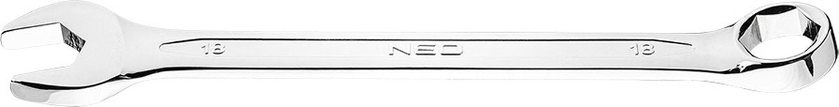 Neo 09-418 llave de estrella de 18 mm, clásica