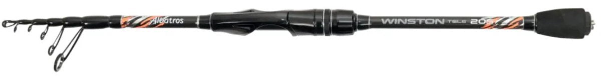 Albatros winston tele 275 7 5-20gr - caña telescópica de viaje con funda de lujo
